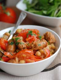 Sausage Casserole Dinner Vegetables