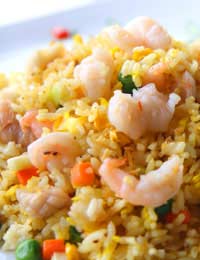Oriental Rice Salad With Mixed Peppers And Prawns