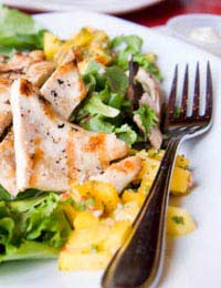 Spiced Chicken And Mango Salad