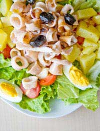 Squid And Roast Vegetable Salad